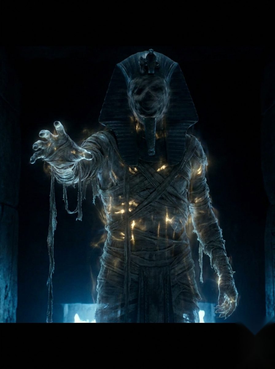 A tomb spirit reaching out