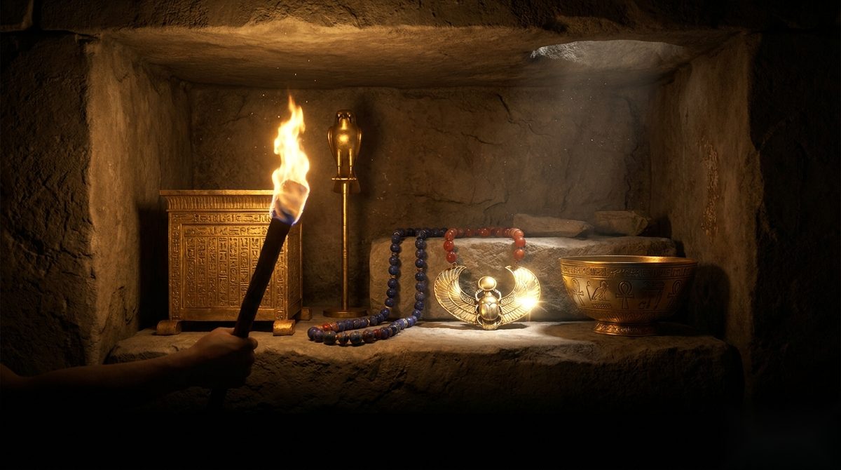 Torchlit treasure hoard